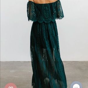 Caroline Emerald Green Off Shoulder Baltic Born Maxi Dress